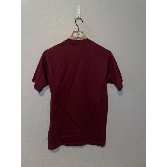 Vintage Las Vegas Shirt Jerzees M USA 90s Southwest Tee Native Graphic Maroon - Picture 11 of 13